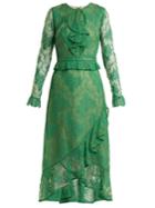 Erdem Meg Ruffle-trimmed Lace Dress