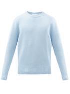 Frame - Cashmere Sweater - Mens - Light Blue