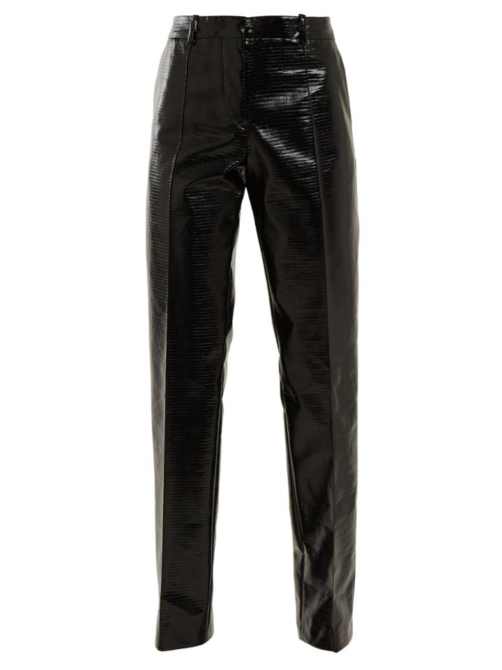 Jil Sander Emilio Straight-leg Coated Cotton-blend Trousers