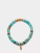 Jacquie Aiche - Turquoise, Diamond & 14kt Gold Beaded Bracelet - Mens - Turquoise