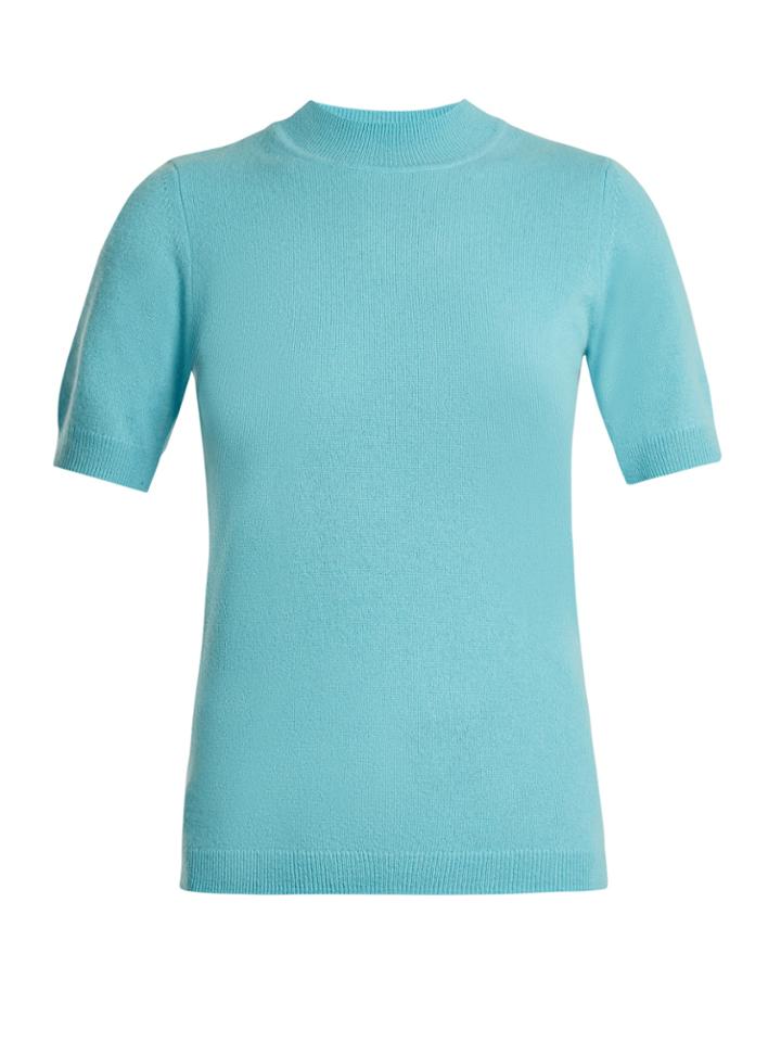 Diane Von Furstenberg Short-sleeved Cashmere-knit Sweater
