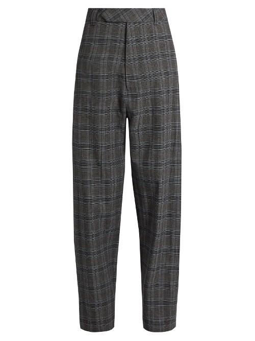 Vetements Prince Of Wales-check Wide-leg Trousers