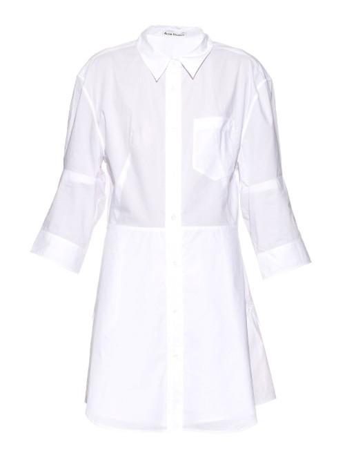 Acne Studios Dee Tech Pop Button-down Shirtdress