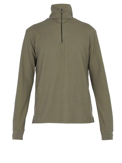 Matchesfashion.com Phipps - Ribbed Knit Cotton Sweater - Mens - Grey
