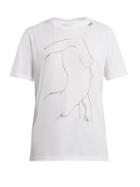 Matchesfashion.com Hillier Bartley - Line Drawing Print Cotton T Shirt - Womens - White Black