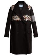 Prada Embellished Double-breasted Cotton-drill Coat