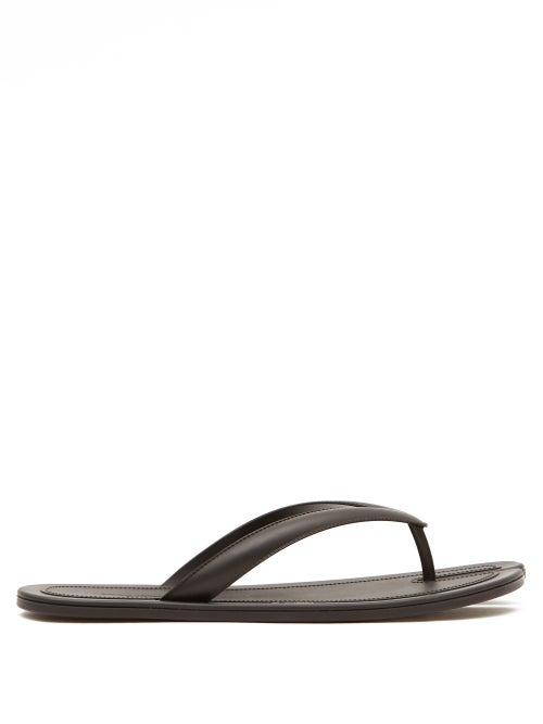 Maison Margiela - Tabi Rubber Flip Flops - Mens - Black
