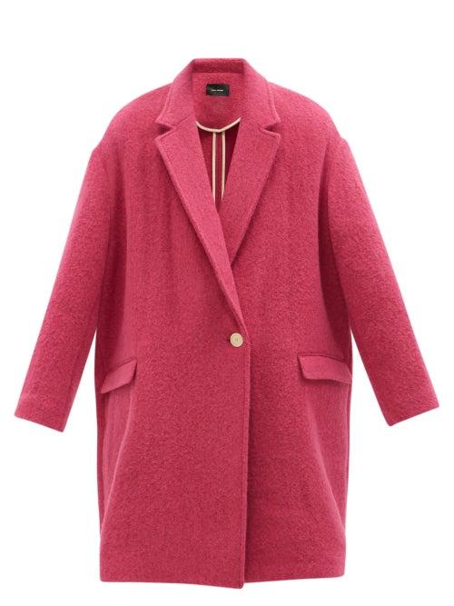 Isabel Marant - Darey Dropped-shoulder Single-breasted Coat - Womens - Pink