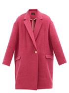 Isabel Marant - Darey Dropped-shoulder Single-breasted Coat - Womens - Pink