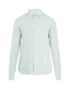 Matchesfashion.com Orlebar Brown - Morton Point Collar Linen Shirt - Mens - Green