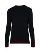 Balmain Striped Cashmere Jumper
