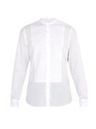 Matchesfashion.com Dunhill - Granddad Collar Cotton Shirt - Mens - White