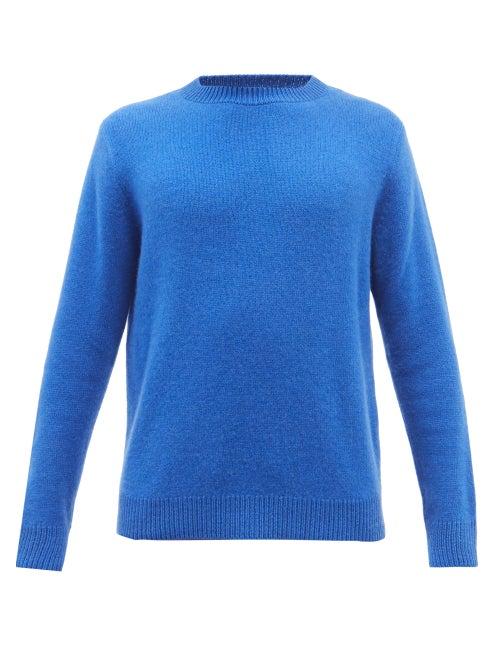 The Elder Statesman - Crew-neck Cashmere Sweater - Mens - True Blue