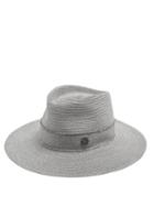 Matchesfashion.com Maison Michel - Charles Straw Hat - Womens - Grey