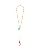 Matchesfashion.com Timeless Pearly - Heart And Chilli Charm Gold Vermeil Necklace - Womens - Gold