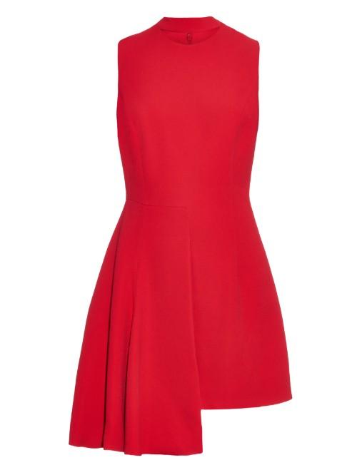 Versace Cut-out Asymmetric Crepe Dress