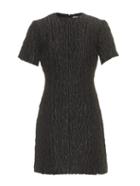 Carven Textured-satin Short-sleeved Dress