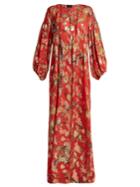 Dundas Silk-blend Georgette Fil-coup Maxi Dress