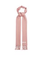 Matchesfashion.com Acne Studios - Vonnie Striped Wool Scarf - Womens - Pink White