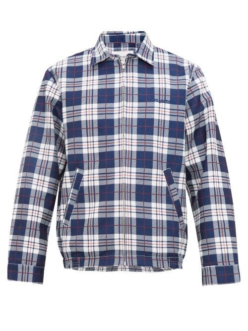 Matchesfashion.com Noon Goons - Picture Perfect Checked Technical Jacket - Mens - Blue White