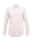 Matchesfashion.com Polo Ralph Lauren - Slim-fit Striped Cotton-oxford Shirt - Mens - Pink White