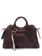 Balenciaga - Neo Classic City Mini Leather Bag - Womens - Burgundy