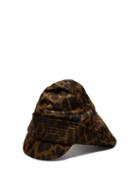 Matchesfashion.com Burberry - Animal Print Technical Twill Rain Hat - Mens - Khaki Multi