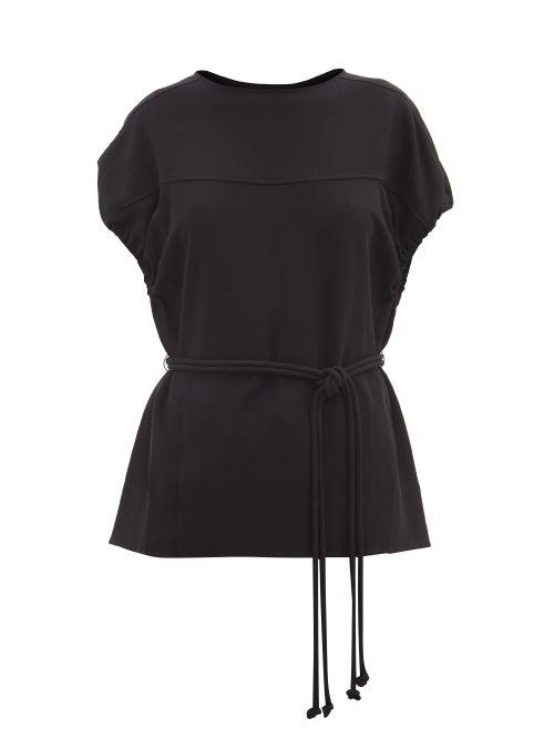 Proenza Schouler - Cord-waist Crepe Top - Womens - Black