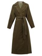 Matchesfashion.com Katharine Hamnett London - Lola Oversized Cotton Blend Trench Coat - Womens - Khaki