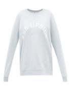 The Upside - Bondi Logo-print Cotton-jersey Sweatshirt - Womens - Light Blue