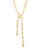Matchesfashion.com Chlo - Anouck Crinkle Effect Brass Necklace - Womens - Gold