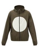 5 Moncler Craig Green - Cort Circle-print Hooded Ripstop Jacket - Mens - Green