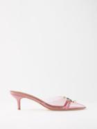 Malone Souliers - Missy 45 Crystal-embellished Pvc Mules - Womens - Pink