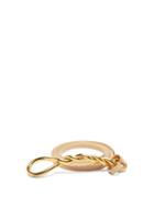 Matchesfashion.com Bottega Veneta - Twisted-buckle Leather Belt - Womens - Beige