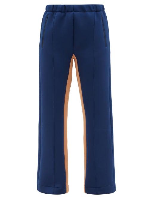 Dodo Bar Or - Oscar Striped Jersey Track Pants - Womens - Blue Multi