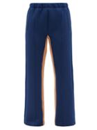 Dodo Bar Or - Oscar Striped Jersey Track Pants - Womens - Blue Multi