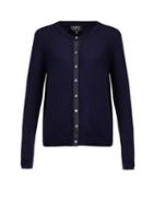 Matchesfashion.com A.p.c. - Beatrice Cotton And Cashmere Blend Cardigan - Womens - Navy