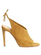 Aquazzura Ami Tie-back Suede Sandals