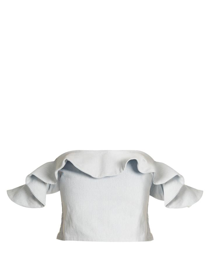 Apiece Apart Florian Off-the-shoulder Cotton Top