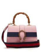 Matchesfashion.com Gucci - Dionysus Medium Bamboo Handle Leather Bag - Womens - Pink
