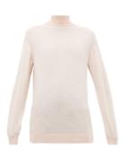Matchesfashion.com Hillier Bartley - Roll-neck Merino-wool Sweater - Womens - Light Pink
