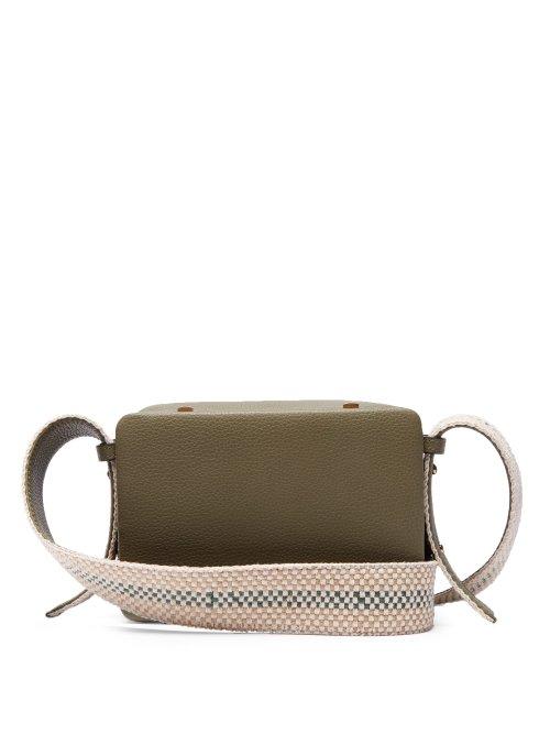 Matchesfashion.com Lutz Morris - Maya Grained Leather Cross Body Bag - Womens - Khaki Multi