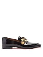 Christian Louboutin Souledrapo Embellished Patent-leather Loafers