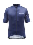 Caf Du Cycliste - Fleurette Zipped Mesh Cycling Top - Mens - Navy