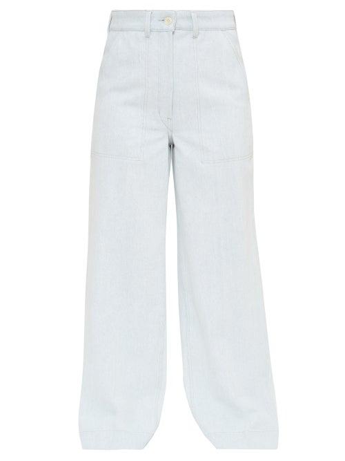 Lemaire - Wide-leg Jeans - Womens - Light Denim
