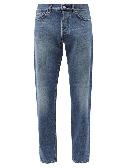 Sunflower - Mid-wash Organic-cotton Straight-leg Jeans - Mens - Blue