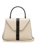 Matchesfashion.com Valextra - Iside Mini Grained Leather Bag - Womens - White Black