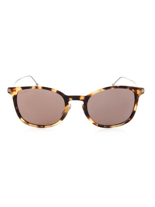 Gucci Tortoiseshell D-frame Sunglasses