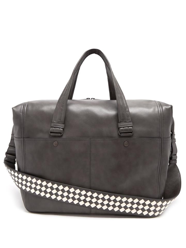 Bottega Veneta Intrecciato-strap Leather Holdall