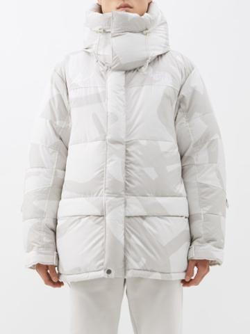 The North Face Xx Kaws - 1994 Retro Himalayan Hooded Down Parka - Mens - Grey